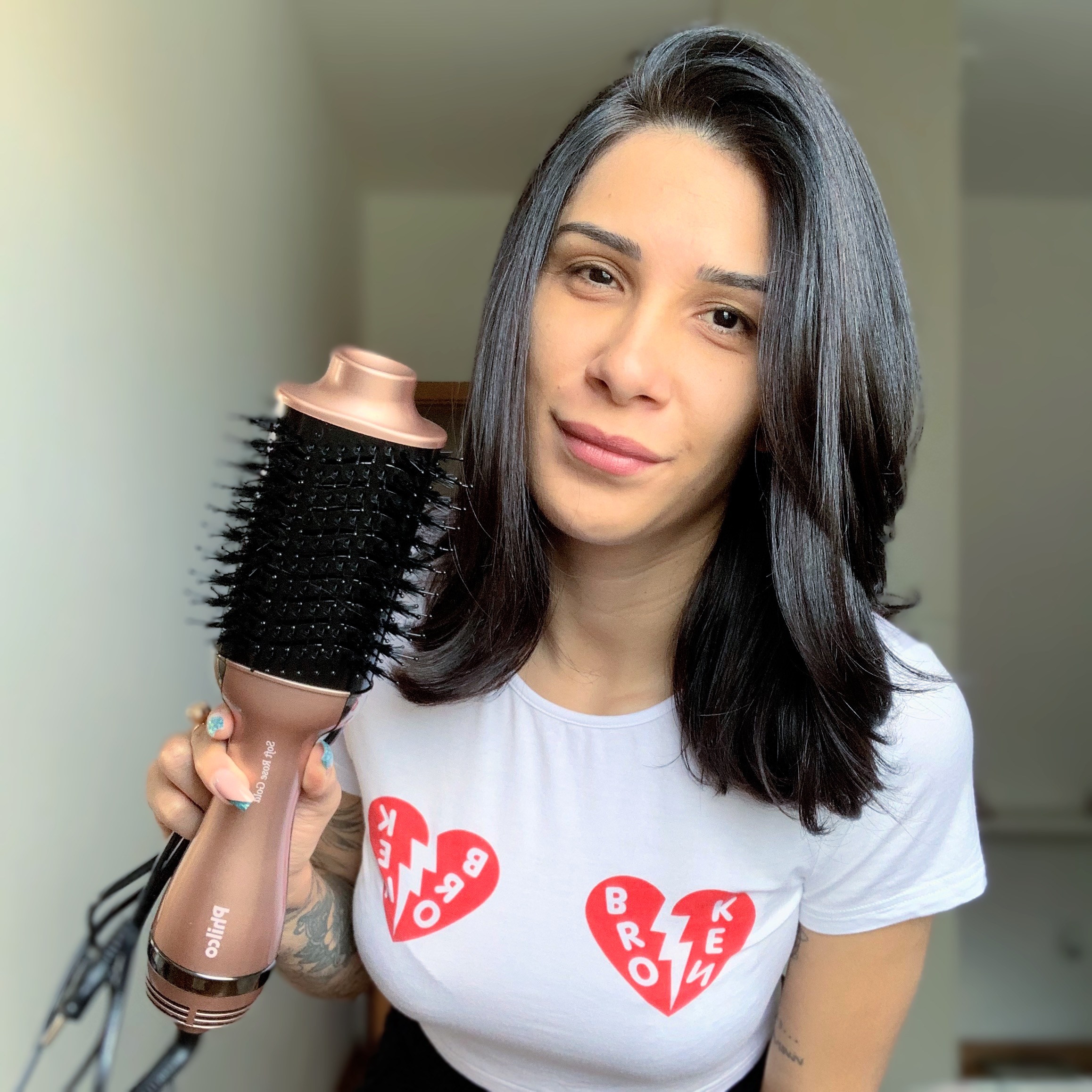 ESCOVA SECADORA PHILCO SOFT ROSE GOLD PEC08 1200W